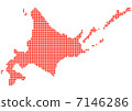 Hokkaido map (white back) 7146286