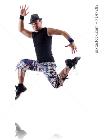 Dancer isolated on the white background Dancer isolated on the white background 7147288