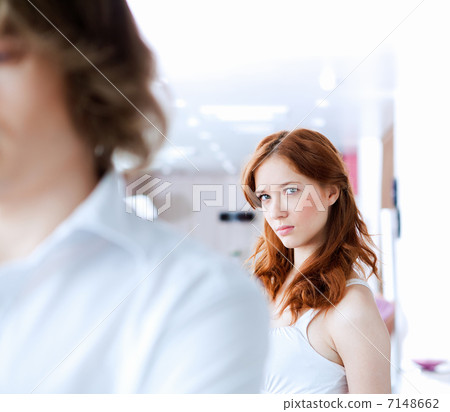couple in disagreement at home couple in disagreement at home 7148662