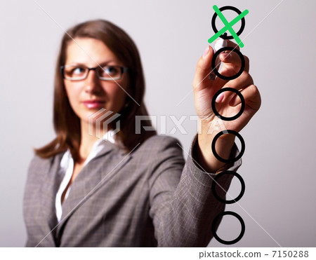 Check list with red mark 7150288