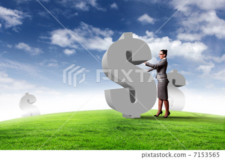 Collage on business and money theme 7153565