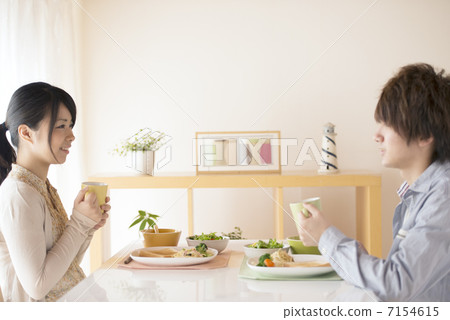 夫婦的早餐景觀 7154615