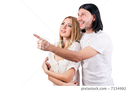 Pair of man and woman in love 7154992