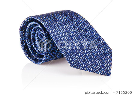 Elegant silk male tie ( necktie ) on white 7155200