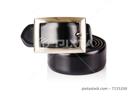 Male elegant belt isolated on the white Male elegant belt isolated on the white 7155209