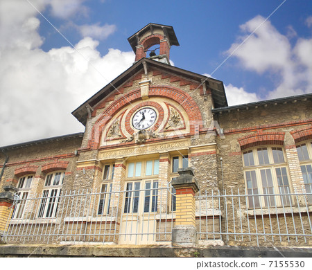 Bell and clock on the building of Chartres. France Bell and clock on the building of Chartres. France 7155530