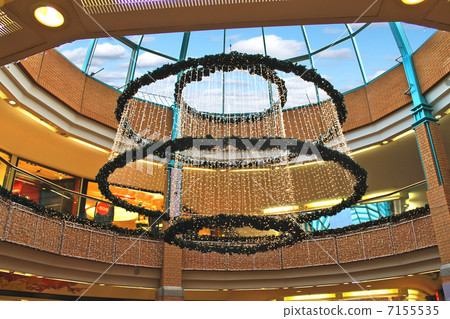 Christmas decoration under the dome shopping center Christmas decoration under the dome shopping center 7155535
