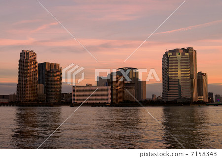 Evening scenery of Toyosu 7158343