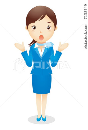 女商人(淺蘭)例證 女商人(淺蘭)例證 7158549