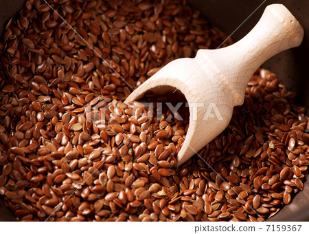 Flax seeds, Linseed, Lin seeds close-up Flax seeds, Linseed, Lin seeds close-up 7159367