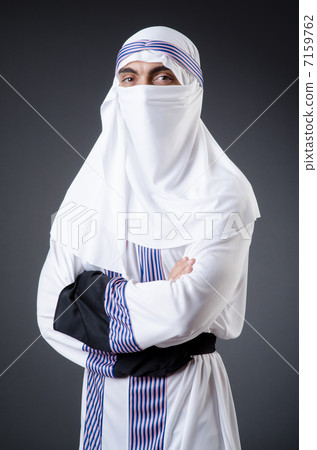 Arab businessman isolated on the white Arab businessman isolated on the white 7159762