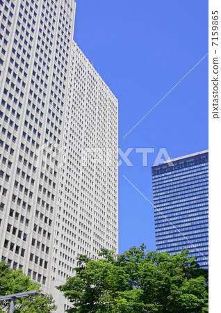 April Urban landscape / city skyline 112 Skyscraper Building / Fresh-green April Urban landscape / city skyline 112 Skyscraper Building / Fresh-green 7159865