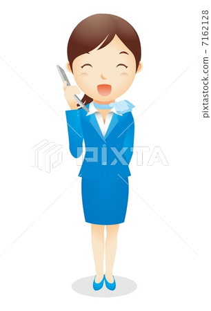 女商人（淺蘭）例證 7162128