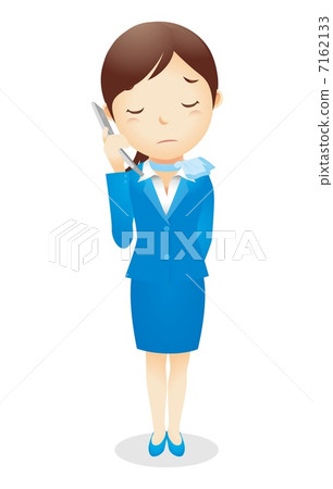 Business woman (light blue) Illustration Business woman (light blue) Illustration 7162133