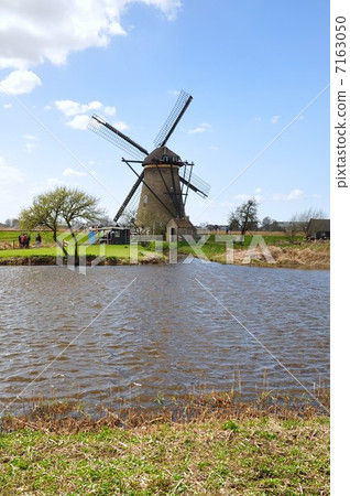 Windmill group of Kinderle Dyke Netherlands 7163050