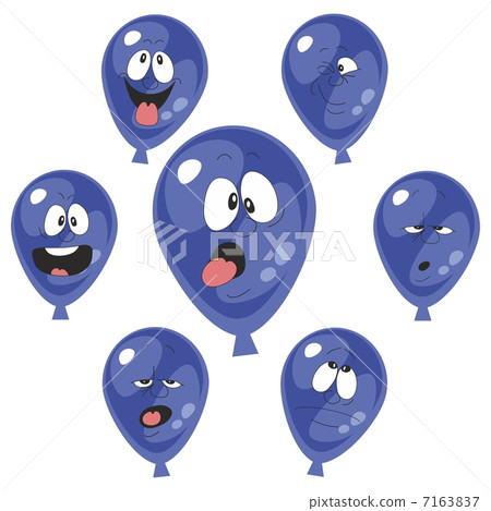 Emotion cyan balloon set 004 Emotion cyan balloon set 004 7163837