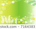 Green and flowers 7164383