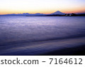 湘南黃昏和海和富士 7164612