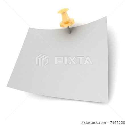 Fixed sheet of paper on white background Fixed sheet of paper on white background 7165220