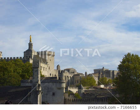 阿維尼翁市，它希望從世界遺產阿維尼翁橋 7166655