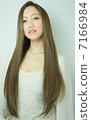Straight Long Hair Women 7166984
