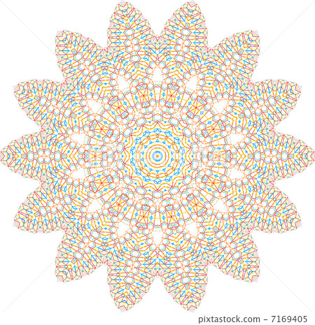 Abstract color flower 7169405