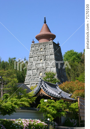 Komonomonji temple Buddha statue large tower Komonomonji temple Buddha statue large tower 7170100