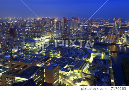 從Caretta汐留的夜景 7170263