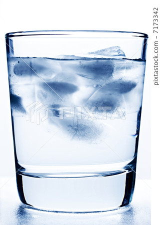Glass of cool water with ice 7173342