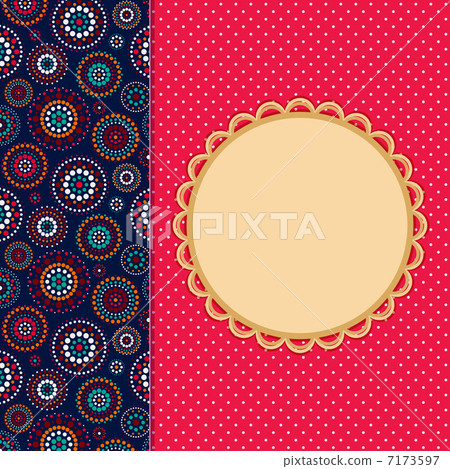 Invitation Card with Abstract Pattern... - Stock Illustration [7173597 ...