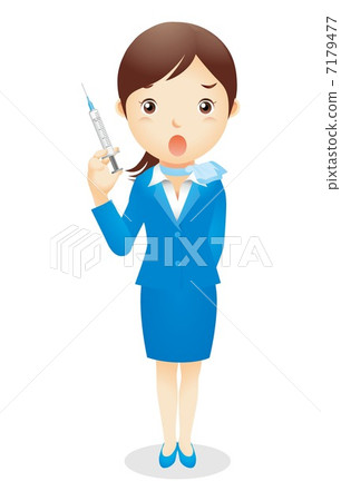 女商人(淺蘭)例證 女商人(淺蘭)例證 7179477