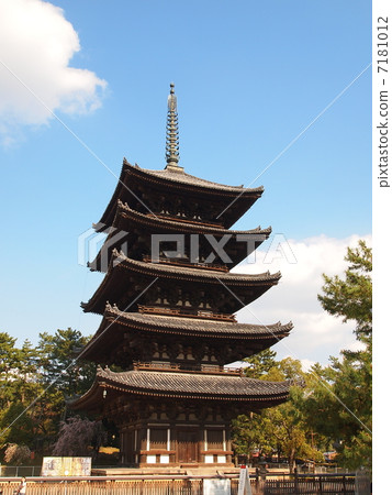 世界遺產奈良興福寺五層寶塔 7181012