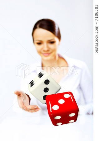 Dice as symbol of risk and luck Dice as symbol of risk and luck 7186583