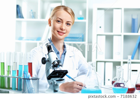 Young scientist working in laboratory Young scientist working in laboratory 7188632