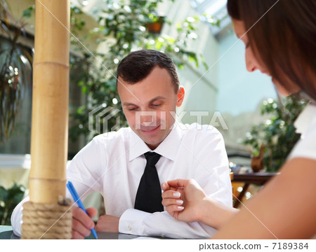 young businessman in the garden 7189384