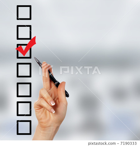 Check list with red mark Check list with red mark 7190333