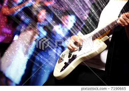 Young guitar player performing in night club Young guitar player performing in night club 7190665