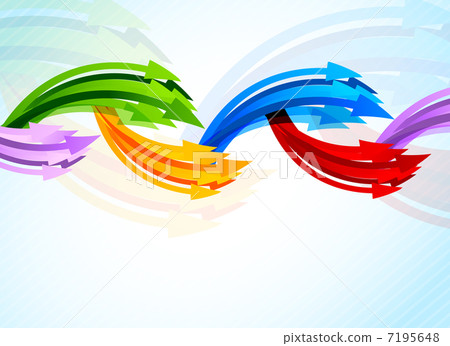 Background with colorful arrow 7195648