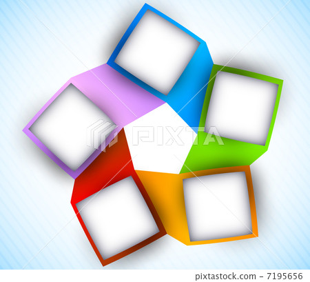 Abstract diagram with squares 7195656