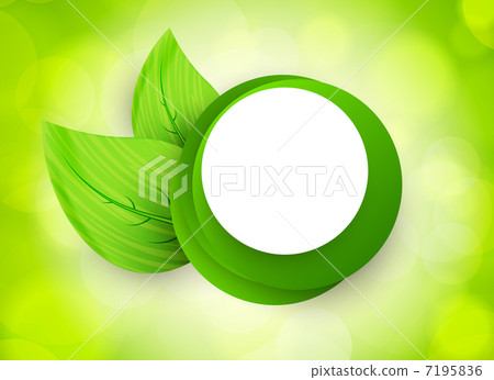 Icon with circles and leaves Icon with circles and leaves 7195836