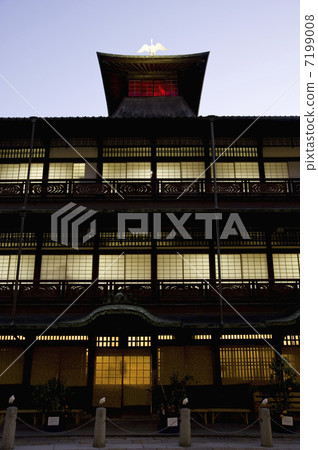 Dogo Onsen main building night view 7199008