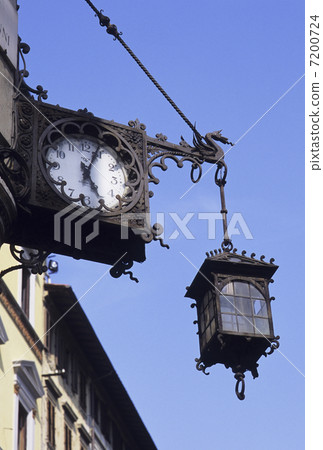 Clock on the street corner Clock on the street corner 7200724