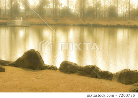 Scenery with a pond 7200756