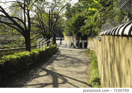 Mud wall along the Kanda River 7200799