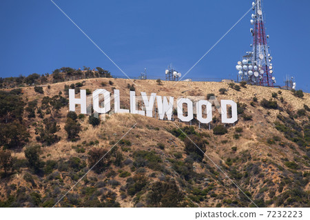 Hollywood sign on the hill 7232223