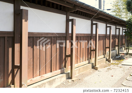 Wooden fence and braces 7232415