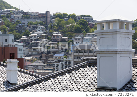 Higashiyamate Western style houses and Nagasaki's house line Higashiyamate Western style houses and Nagasaki's house line 7233271