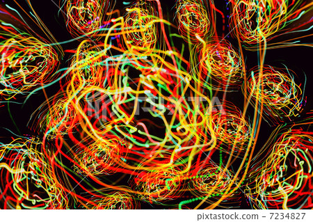Abstract pattern of motion lights Abstract pattern of motion lights 7234827