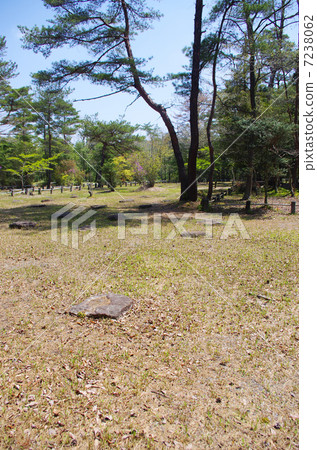 Ruined purple stone remains ruined stones 7238062