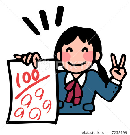 100 points full mark - Stock Illustration [7238199] - PIXTA